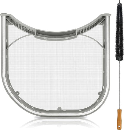 Beaquicy 5231EL1003B DLE2516W Dryer Lint Filter with Felt Seal and Cleaner Brush - Fit for Kenmore and LG Dryer Lint Screen - Replace DLG5932W, AP4440606,1266857, 79680318900