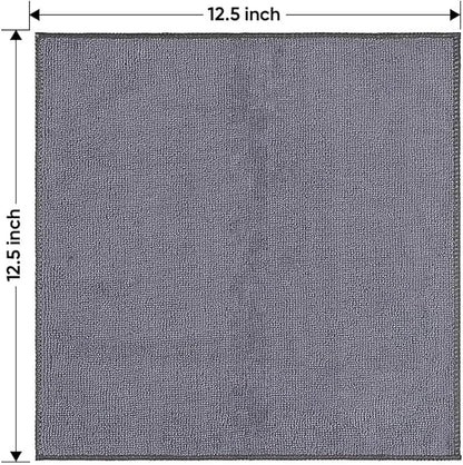 HOMEXCEL 800 Packs Microfiber Cleaning Cloth, 11.5 x 11.5 inch Microfiber Towels for Cars, Ultra Absorbent Washing Cloth, Lint Free Streak Free Cleaning Rags for Car, Kitchen, and Window (Grey)