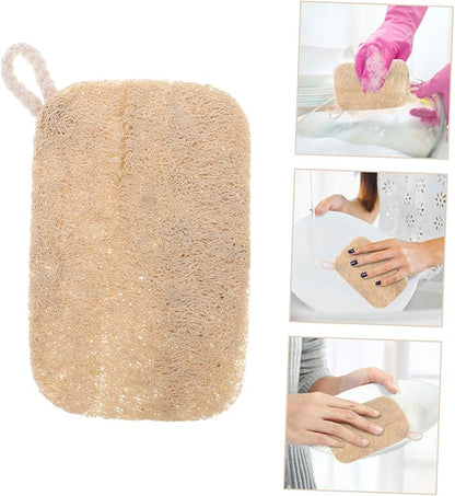 10pcs Natural Loofah Dish Sponge Dish Sponges Loofah for Washing Kitchen Scrubbers Scratch Cleaning