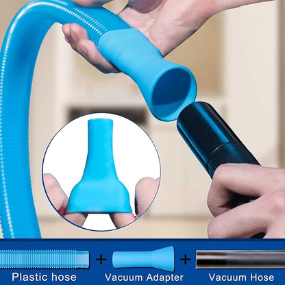 Dryer Vent Cleaner Kit,Lint Trap Cleaning Tool with Vacuum Hose Attachment for Washer Dryer-Includes Dryer Lint Brush,Vent Cleaning Hose,and Air Compressor Tools for Front Loader and Ventless Dryers