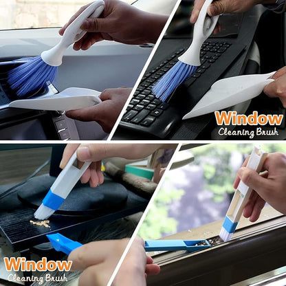 10 Pcs Venetian Window Blind Cleaner Duster Tool Set, Mini Blind Cleaner Duster Brush, Hand Held Air Conditioner Shutters Duster, Dirt Cleaner for Blind, Fan, Air Conditioner, Window Groove Gap
