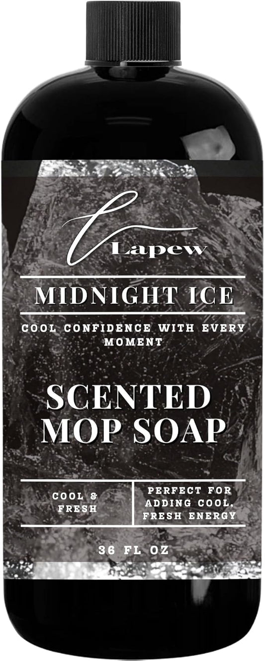Lapew Midnight Ice Scented Mop Soap - Luxury Floor Cleaner Concentrate for Mopping Tile, Laminate, Vinyl & Hardwood | Streak-Free, Low-Foam | 36 oz