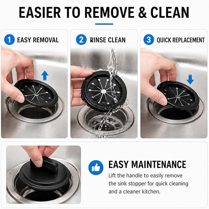 8 cm Garbage Disposal Splash Guard,Garbage Disposal Stopper,Disposal Splash Guard,Sink Disposal Guard For Whirlaway, And Ge Models