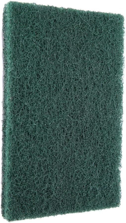 5Pcs/Set Scourer Scouring Pad, Heavy Duty Scour Pads Sponge Dish Scrubber Non-Scratch Reusable Household Scrub Pads Abrasive Finishing Pads for Kitchen and Dish Cleaning Tool(Green)