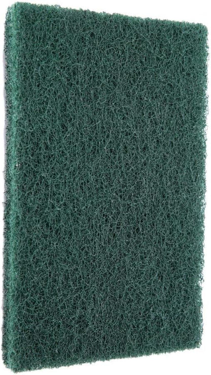 5Pcs/Set Scourer Scouring Pad, Heavy Duty Scour Pads Sponge Dish Scrubber Non-Scratch Reusable Household Scrub Pads Abrasive Finishing Pads for Kitchen and Dish Cleaning Tool(Green)