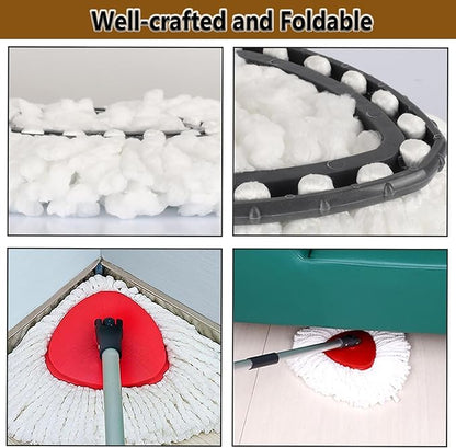 20Pack Spin Mop Replacement Heads,100% Microfiber Mop Head Replacement Compatible with Triangle Spin Mop, Easywring 1-Tank System, Easy Cleaning, Microfiber, Machine Washable