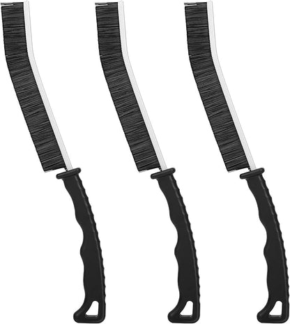 3Pcs Hard Bristle Crevice Cleaning Brush - Grout Cleaner Brush, Gap Cleaning Tools, Effective Tile Cleaning Brush for Household, Floor, Grout Lines, Tile, Flower Pots, Kitchen, Home Essentials Brush