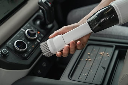 Portable Hand Vacuum Cleaner Handheld Cordless Cleaner for Pet Hair Dirt Home Dust, Car Interior, Lightweight, Easy to Use, Compact Design Battery Rechargeable with USB-C Cable (White Color)
