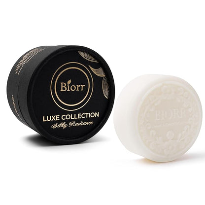 BIORR Rice Water Conditioner Bar – Strengthening & Moisturizing Formula with Argan Oil, Aloe Vera & Shea Butter | Color-Safe, Vegan & Plastic-Free Silky Radiance Citrus Scent