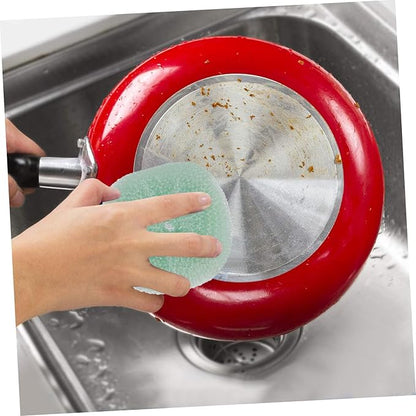 12pcs Multi-Functional Kitchen Cleaning for Dishware and Cookware Household Scouring for Pots and Bowls Random Colors Essential Cleaning Tools