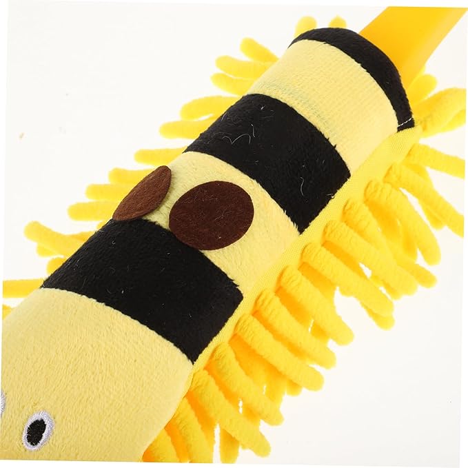 GANAZONO Hanging Car Wash Brush Long Handle Duster for Car Microfiber Cleaning Brush Ceiling Fan Tool Reusable Duster Refills Auto Washing Mop Kit Cartoon Animal Design