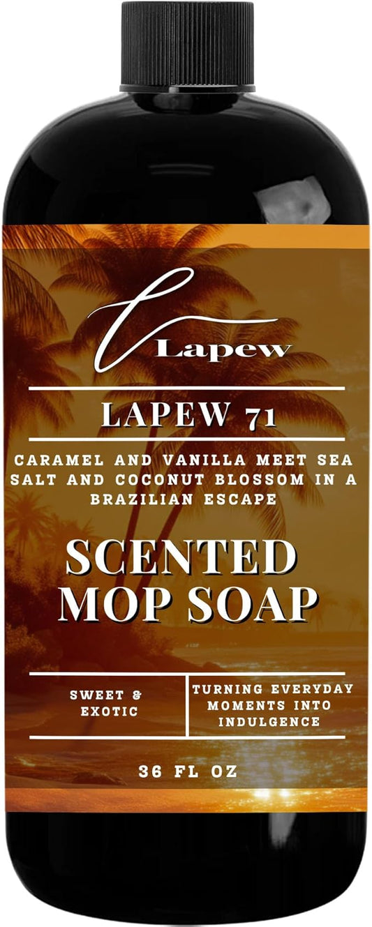Lapew 71 Scented Mop Soap - Luxury Floor Cleaner Concentrate for Mopping Tile, Laminate, Vinyl & Hardwood | Streak-Free, Low-Foam | 36 oz