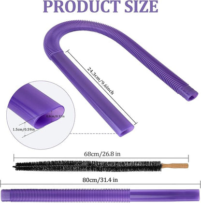 RTop Dryer Vent Lint Vacuum Atttachments and Crevice Tool for Dyson Gen 5 V15 V15s V12 V11 V10 V9 V8 V7 Detect Outsize Slim Absolute Cyclone Vacuum Nozzle Flexible Dryer Lint Remove Tool Cleaner Kit
