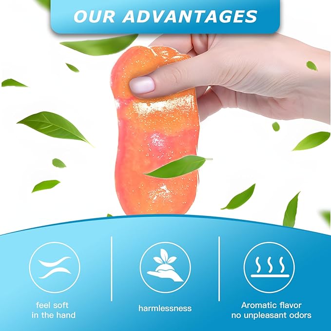 Car Cleaning Gel,Reusable Car Cleaning Putty for Interior Detailing, Car Cleaning Supplies, Auto Detailing Tools, Car Slime for Dust Removal, Car Accessories Interior, Car Cleaning Kit(Orange, 2.0 OZ)