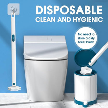 Disposable Toilet Brush Refills 32 Count Toilet Refills, Disposable Toilet Bowl Brush Refill Pads for Bathroom and Toilet Cleaning (Not Compatible with Other Brand Toilet Handle)