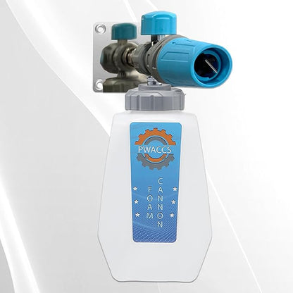 PWACCS Pressure Washer Foam Cannon Holder, 1/4" Quick Connect Automatic Foam Cannon Mount, Stainless Steel Pressure Washer Nozzle Tip Holder, Pressure Washer Accessories Storage Rack