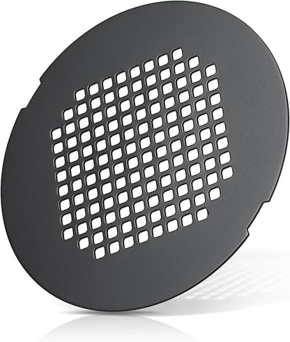Shower Drain Cover, Shower Drain Hair Catcher Snap-in Replacement Strainer, Matt Black Round Grate, Drain Protector Designed for 4.25" D Standard Round Shower Drains