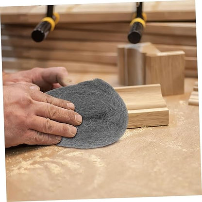 2 Rolls of Coarse Steel Wool Pads Reusable Wire Cleaning Wool for Rust Removal Polishing Wood and Metal Surfaces Flexible Wire Mesh Buffing Tool