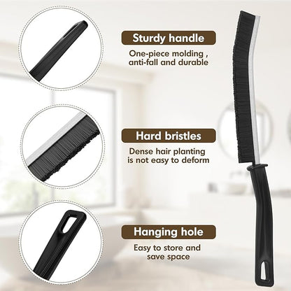3P Crevice Cleaning Brush Hard Bristle Crevice Grout Cleaner Brush Thin Brush Gap Grout Cleaner for for Household Use, Bathroom, Kitchen