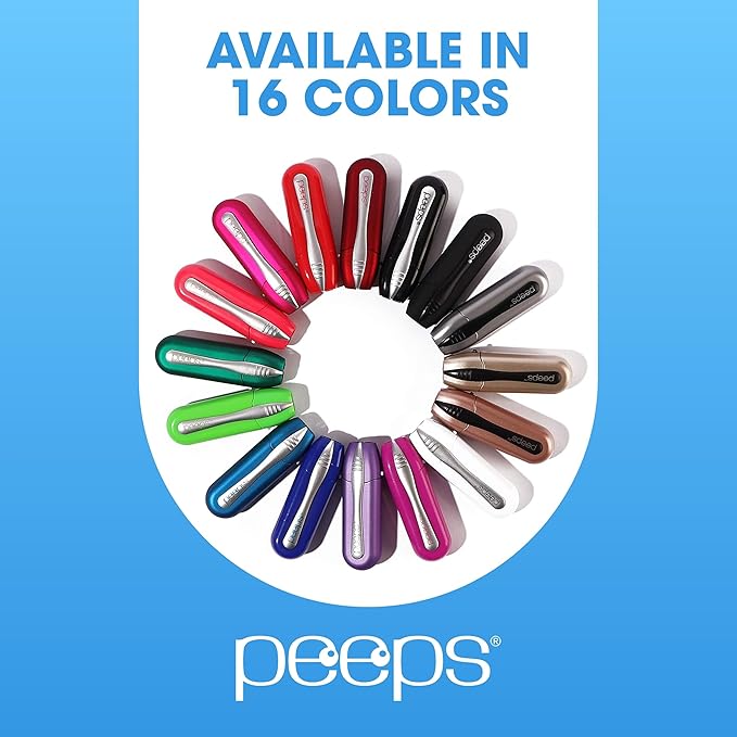 Peeps Glasses Cleaner - for Eyeglasses, Reading Glasses, and More - Lens Cleaner with Carbon Microfiber Tech-Soft Touch Pink-2 Count (Pack of 1)