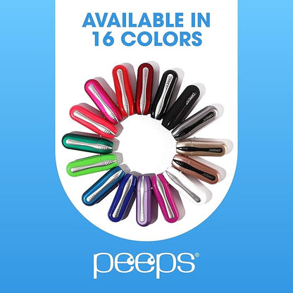 Peeps Glasses Cleaner - for Eyeglasses, Reading Glasses, and More - Lens Cleaner with Carbon Microfiber Tech-Soft Touch Pink-2 Count (Pack of 1)