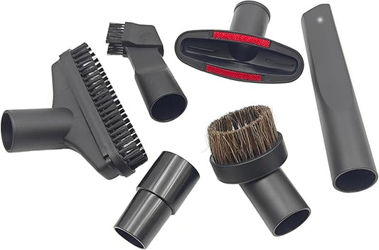 32mm (1-1/4 inch) &35mm (1-3/8 inch) Vacuum Attachments-Vacuum Cleaner Accessories Brush Kit Fits Vacuum Cleaner (6pcs)