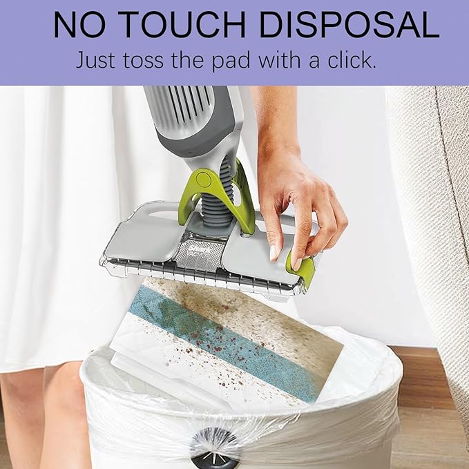 Disposable Hard Floor Pad Refills, Compatible with Shark VACMOP Pro VM252 VM251 VM250 VM200 QM250 VM190 VM200P12 VMP30 for use on All Sealed Floors （10 Pack）