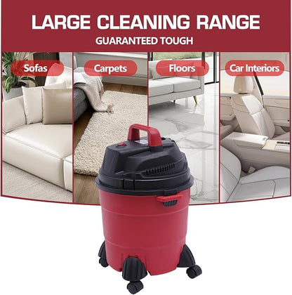 3 in 1 Wet Dry Vacuum Cleaner 4 Gallon Shop Vacuum 1000W Portable Wet Dry Vac with Blower Function Floor Cleaner for Cleaning Car, Boat, Pet Hair, Hard Floor