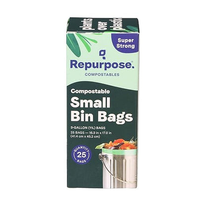 REPURPOSE Compostable 3 Gallon Food Scrap Bags, 25 CT
