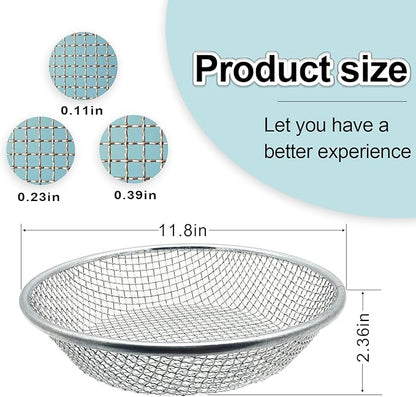 3PCS Soil Sifter for Gardening, Rock Sifter for 5 Gallon Bucket,Compost Sifter Dirt Sifter,Captures Dirt Rocks Sawdust