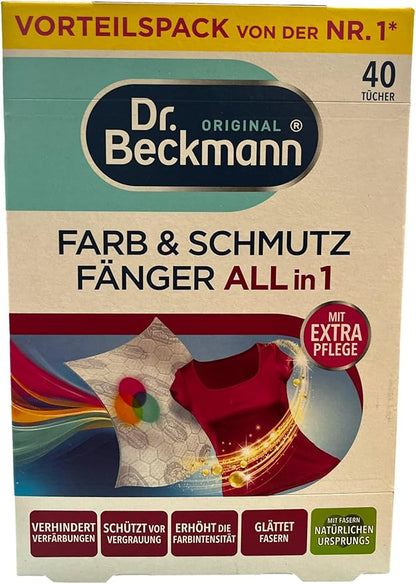 Dr.Beckmann Farb & Schmutz Fanger/Color Catcher Sheets XL Pack: 40 sheets