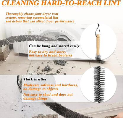 7 Pcs Dryer Vent Cleaner Kit for GE Washer Dryer Combo, WH01X35719 Lint Filter Replacement Upgraded Washable Sponge for Models PFQ97HSPVDS, Dryer Vent Brush and Dryer Vent Vacuum Hose ﻿