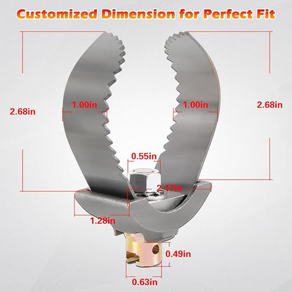 52822 T-232 3" Heavy-Duty C Cutter Cable Coupling Drain Cleaning Tool Fits for 3/8” & 5/8” Drum Including C-4 C-6 C-7 C-9 and All IW Cables, Compatible with K-400 K-3800 K-50 Ridgid Drum Machines