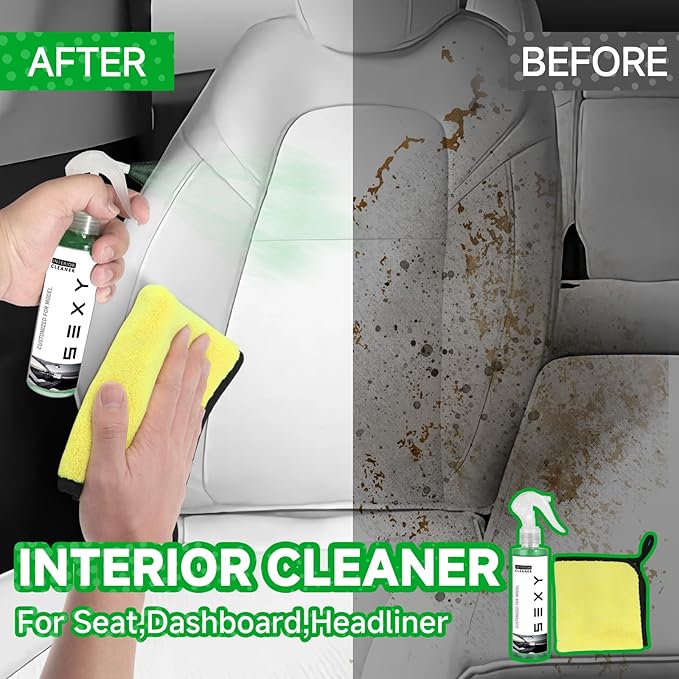 11Pcs Customized for Tesla Interior Cleaning Kit | Tesla Seat Cleaner, Tire Shine, Screen Cleaner, Oil Film Cleaner, Tire Stone Cleaning Tool | Tesla Model 3 Y X S Accessories 2025-2019