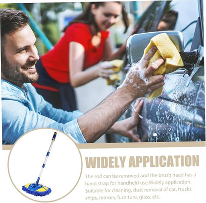 Zerodeko Car Wash Mop Extendable Handle Soft Brush Car Cleaning Tool Kit Trucks Boats Windows Furniture Design
