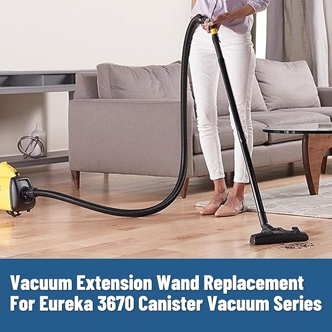 Vacuum Extension Tube Wand Hose Replacement for Eureka 3670M 3670 3680 3670G 3670H 3672 3673 3674 3682 Series Canister Vacuum Attachments and Parts 14.5inch/37cm -3Pack