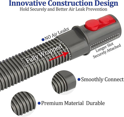 Dryer Vent Lint Removal Tool Vacuum Attachments Hose for Dyson GEN 5 V15 V12 V11 V10 V8 V7 Detect Outsize Slim Absolute Cyclone Vacuum Cleaner Dryer Cleaner Kit Nozzle Crevice Flexible Hose
