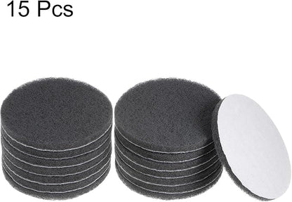 HARFINGTON 15pcs Drill Power Brush 5 inch Tile Scrubber Scouring Pads 1000-1200 Grit for Bathroom Kitchen Household Cleaning