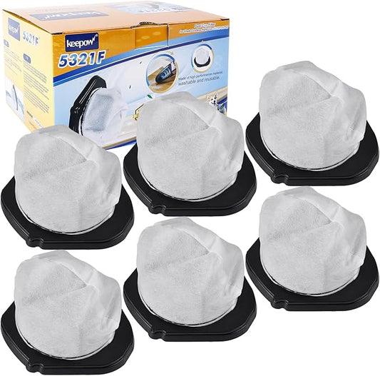 KEEPOW Cordless Vacuum Filter Replacement Compatible with Shark Cordless Handheld Vacuum SV780 SV75Z SV728N SV726N, Replacement Part# XF769, XSB726N (6 Pack)