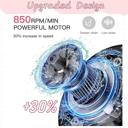 Portable Makeup Brush Cleaner Machine with Automatic Drying, Electric Brush Cleaner for Sensitive Skin, Large Makeup Brushes & Daily Beauty Routine, Professional Makeup Brush Cleaning Tool