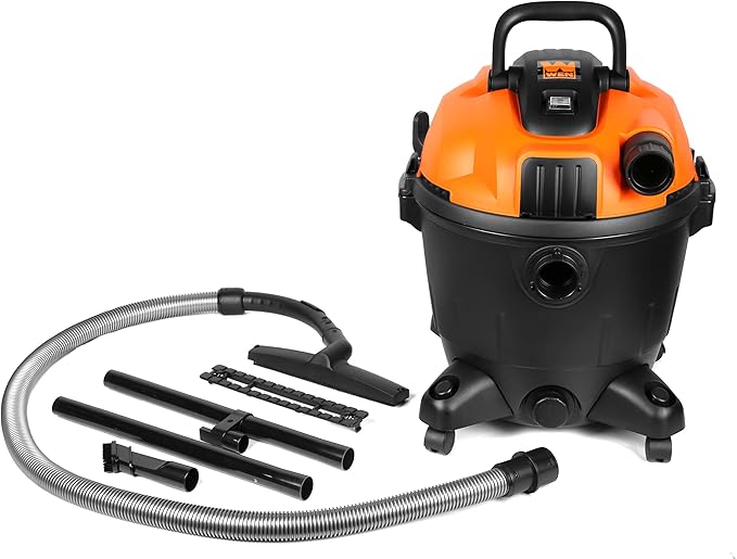 Wen VC9209 10-Amp 9.25-Gallon 6.5 Peak HP Wet/Dry Shop Vacuum and Blower with 0.3-Micron HEPA Filter, Hose, and Accessories