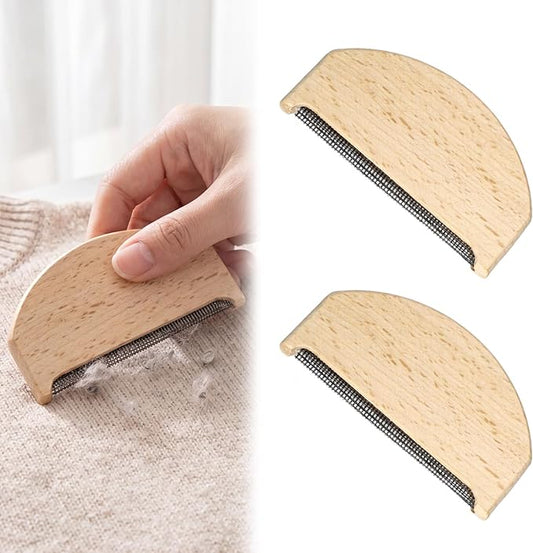 2PCS Wool Comb Sweater Pilling Comb, Manual Pilling Remover for Clothes with Pouch Lint Remover Clothing Brush Tool for Clothing Knitwear Scarves Cashmere Wool Coats Shaver
