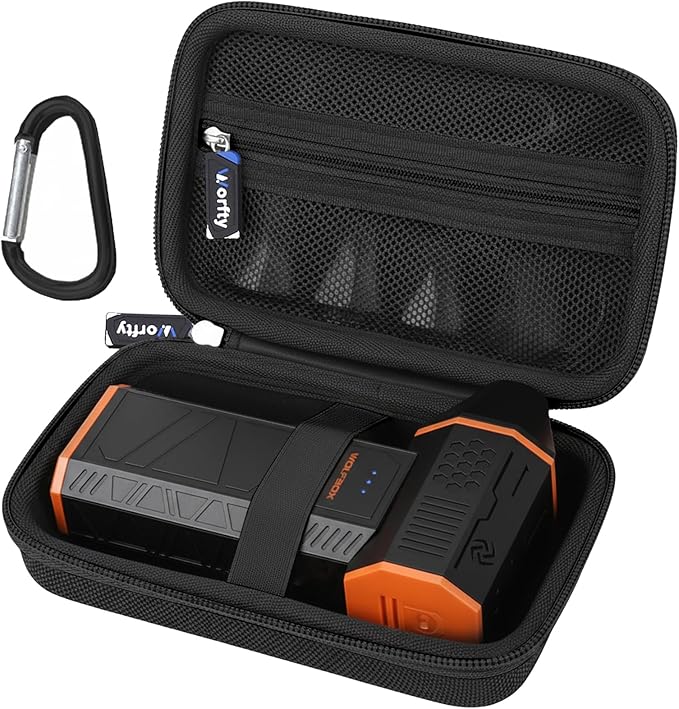 Case for WOLFBOX MegaFlow 50/ MF50/ VASSON/ZOAIVR Electric Air Duster, Travel Portable Hard Storage Bag(Case Only) (Black)