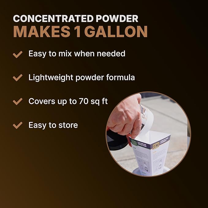 CAF Lift Pro Rust Stain Remover Concentrate for Concrete, Pavers, Brick, Tile and Grout, Outdoor Natural Cleaner Powder Makes 1 Gallon, No Scrub Rust Remover for Driveway, Patio and Asphalt Surfaces