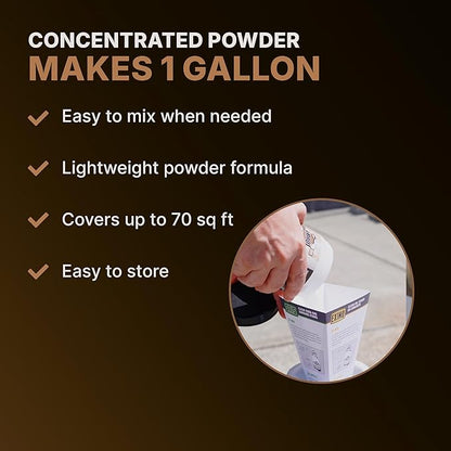 CAF Lift Pro Rust Stain Remover Concentrate for Concrete, Pavers, Brick, Tile and Grout, Outdoor Natural Cleaner Powder Makes 1 Gallon, No Scrub Rust Remover for Driveway, Patio and Asphalt Surfaces