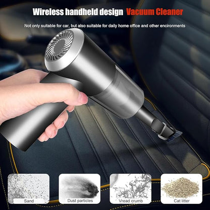 YUNYILAN Cordless Handheld Vacuum Cleaner, High Power Rechargeable Mini Portable Vacuum for Home, Office and Car Cleaning (Black)