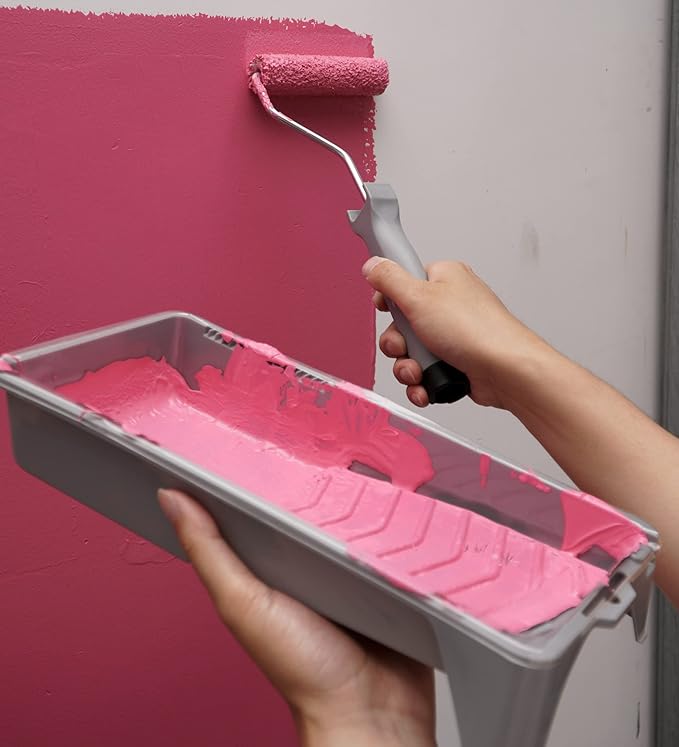 Voomey Microfiber Paint Roller Covers 4 Inch，1/3" Nap Mini Paint Roller Covers, Pack of 24,Small Paint Roller for Painting, Home Painting Supplies