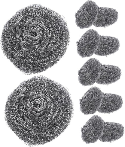 MAGICLULU 20pcs Scrubber for Pots and Pans Cleaning Balls for Ovens Grills and Kitchen Use Heavy Duty Metal Scrubbers for Efficient Cleaning