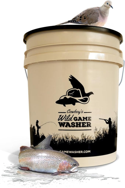 The Cowboy's Original 5 Gallon Game Washer Bucket