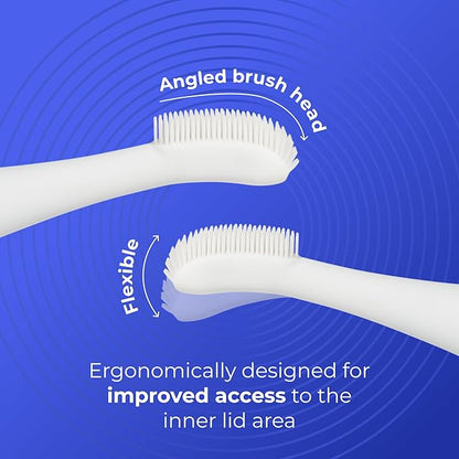 Blinkjoy Electric Eyelid Brush 2 – Optometrist Approved Lid Hygiene Tool for Demodex, Blepharitis & Dry Eyes – Gently Removes Dirt, Oil & Makeup to Support Healthy Lid Hygiene (White)